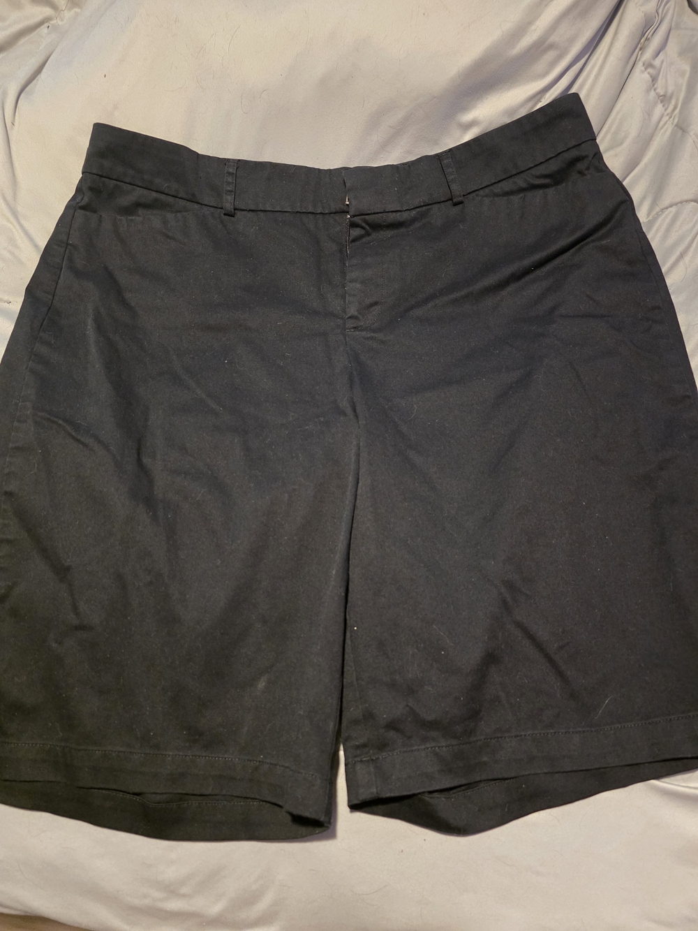 Dockers Women's Black High-Waist Tailored Shorts